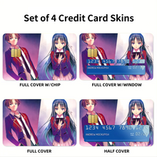 Load image into Gallery viewer, Classroom of the Elite Suzune Horikita  Credit Card Skins (4-in-1 Pack)
