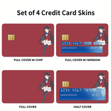 Load image into Gallery viewer, Classroom of the Elite Suzune Horikita  Credit Card Skins (4-in-1 Pack)
