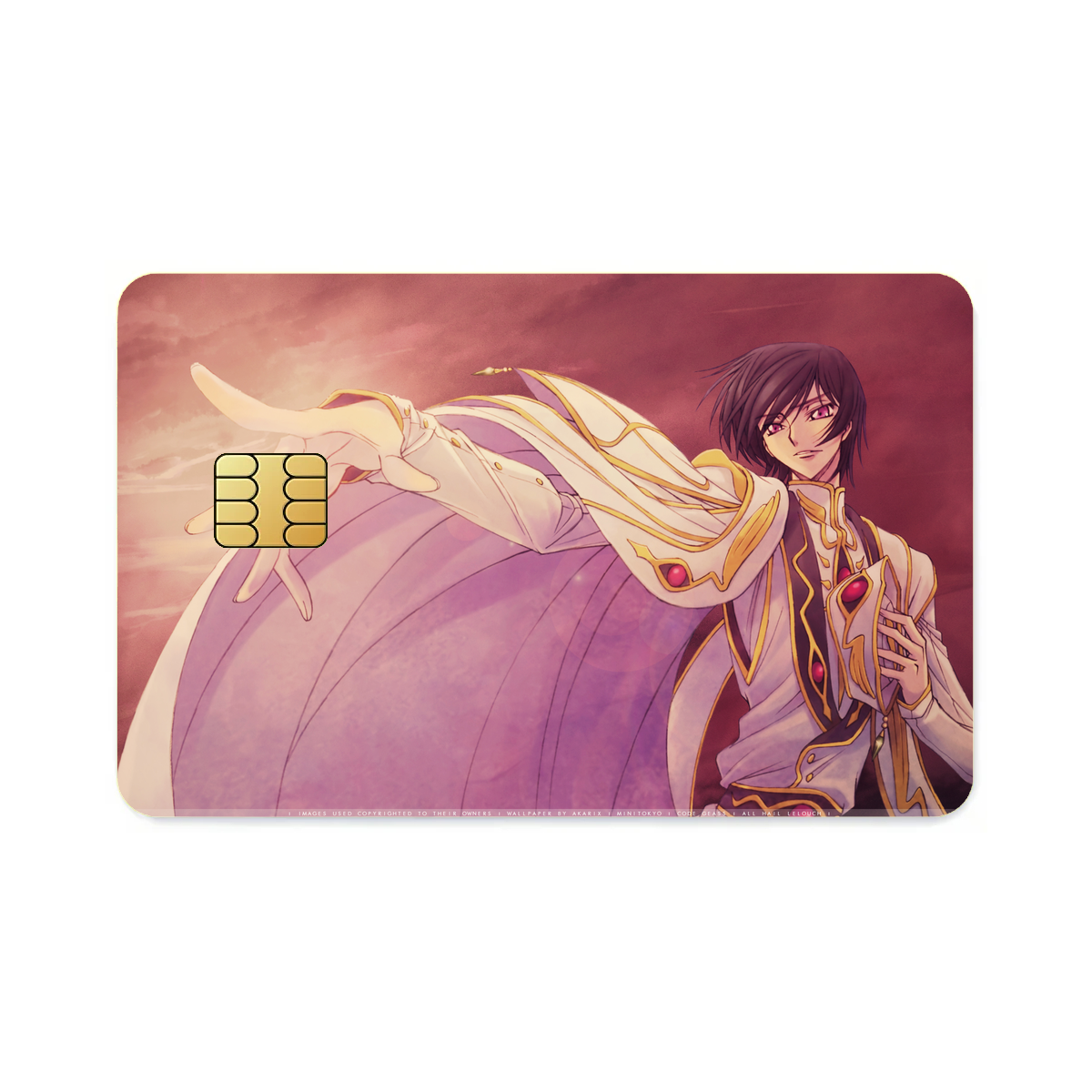 Code Geass Lelouch Lamperouge Credit Card Skins (4-in-1 Pack)