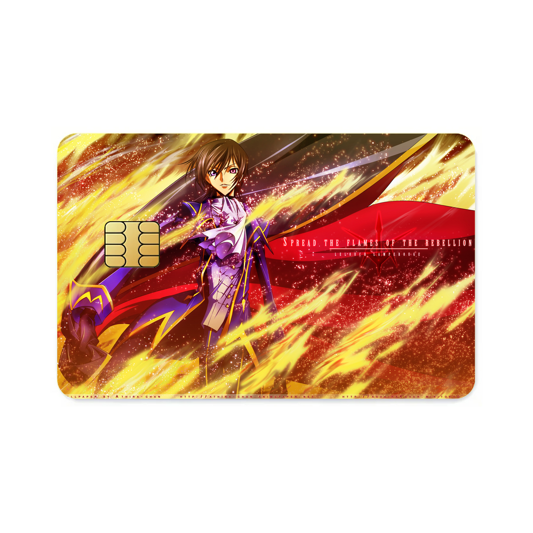 Code Geass Lelouch Lamperouge  Credit Card Skins (4-in-1 Pack)