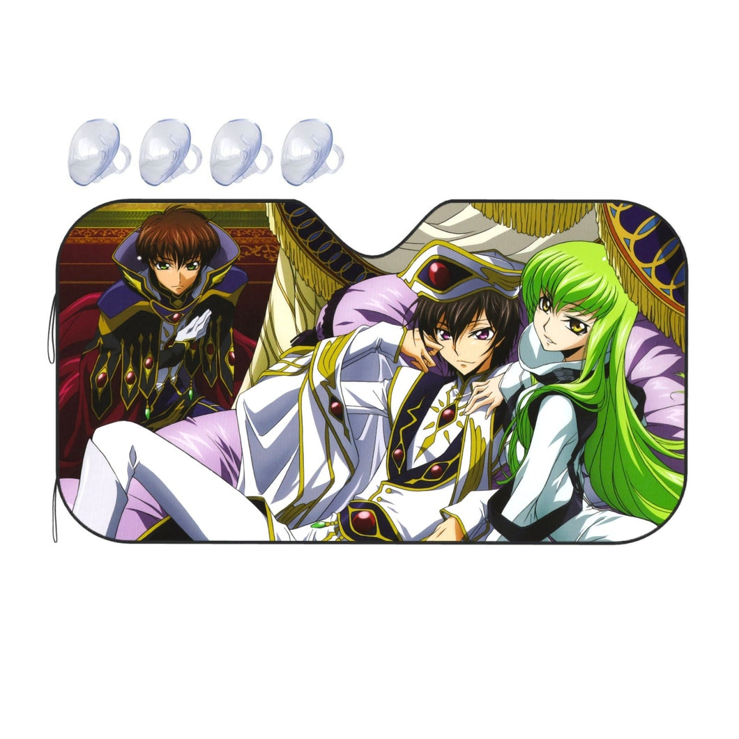 Code Geass Lelouch Lamperouge, Suzaku Kururugi  Car Sunshade