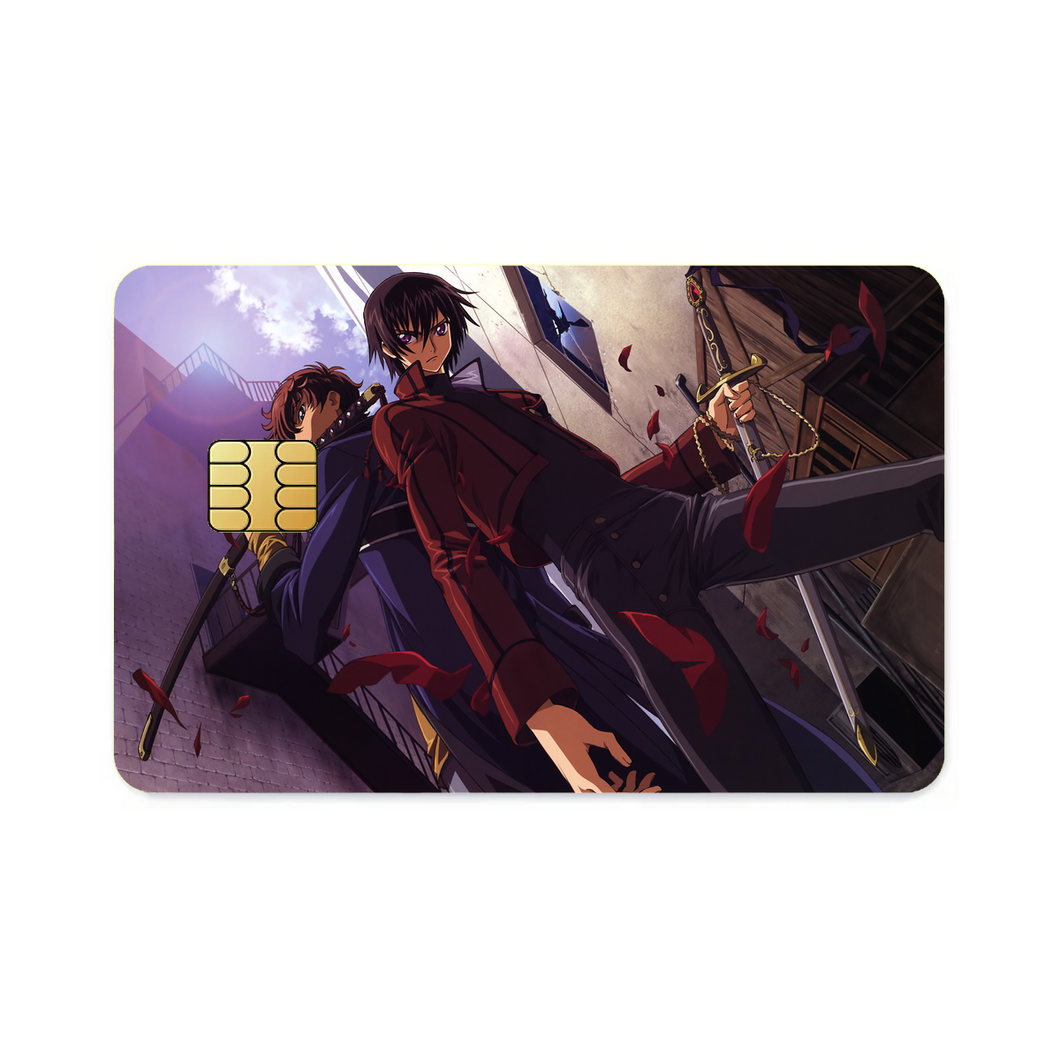 Code Geass Lelouch Lamperouge, Suzaku Kururugi  Credit Card Skins (4-in-1 Pack)