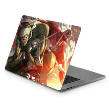 Load image into Gallery viewer, Colossal and armored titan and Annie Leonhart Macbook Skin
