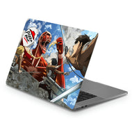 Colossal Titan eating pizza  Macbook Skin