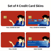 Load image into Gallery viewer, Cowboy Bebop Spike Spiegel  Credit Card Skins (4-in-1 Pack)
