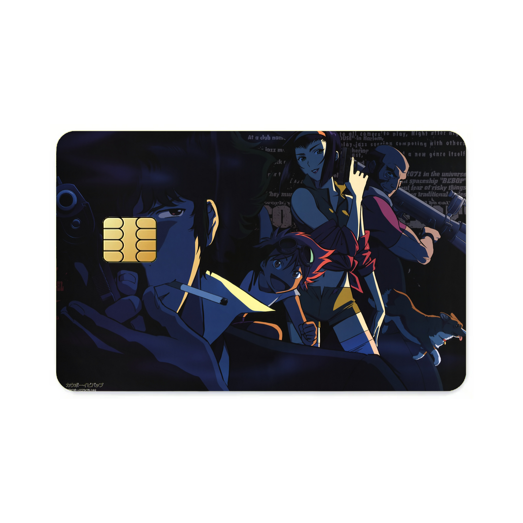 Cowboy Bebop Spike Spiegel, Faye Valentine, Jet Black, Ein  Credit Card Skins (4-in-1 Pack)