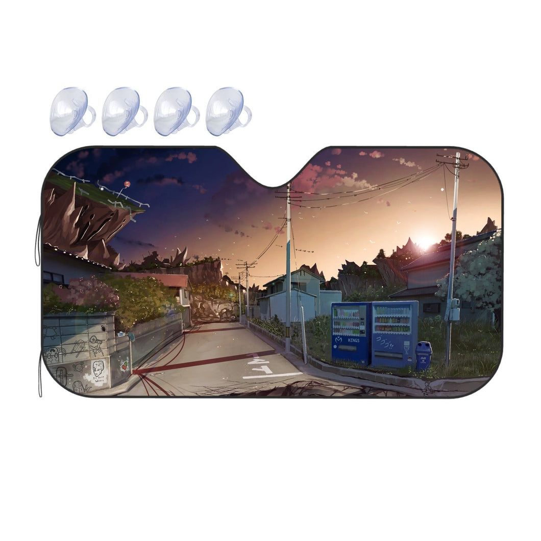 Crazy Noisy Bizarre Town  Car Sunshade
