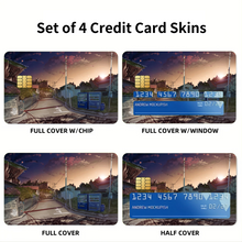 Load image into Gallery viewer, Crazy Noisy Bizarre Town  Credit Card Skins (4-in-1 Pack)
