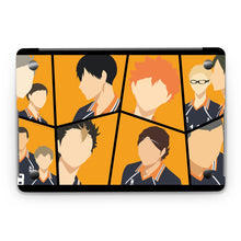 Load image into Gallery viewer, Daichi Sawamura Kei Tsukishima Shōyō Hinata Tadashi Yamaguchi and Yū Nishinoya  Macbook Skin

