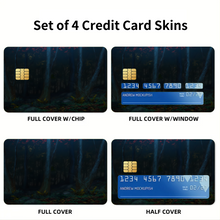 Load image into Gallery viewer, Darkwood Credit Card Skins (4-in-1 Pack)

