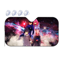 Load image into Gallery viewer, Darling in the Franxx Zero Two, Hiro  Car Sunshade
