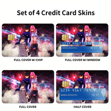 Load image into Gallery viewer, Darling in the Franxx Zero Two, Hiro  Credit Card Skins (4-in-1 Pack)
