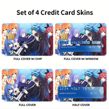 Load image into Gallery viewer, Date A Live  Credit Card Skins (4-in-1 Pack)
