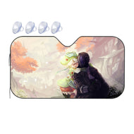 Dawn & Flowers  Car Sunshade