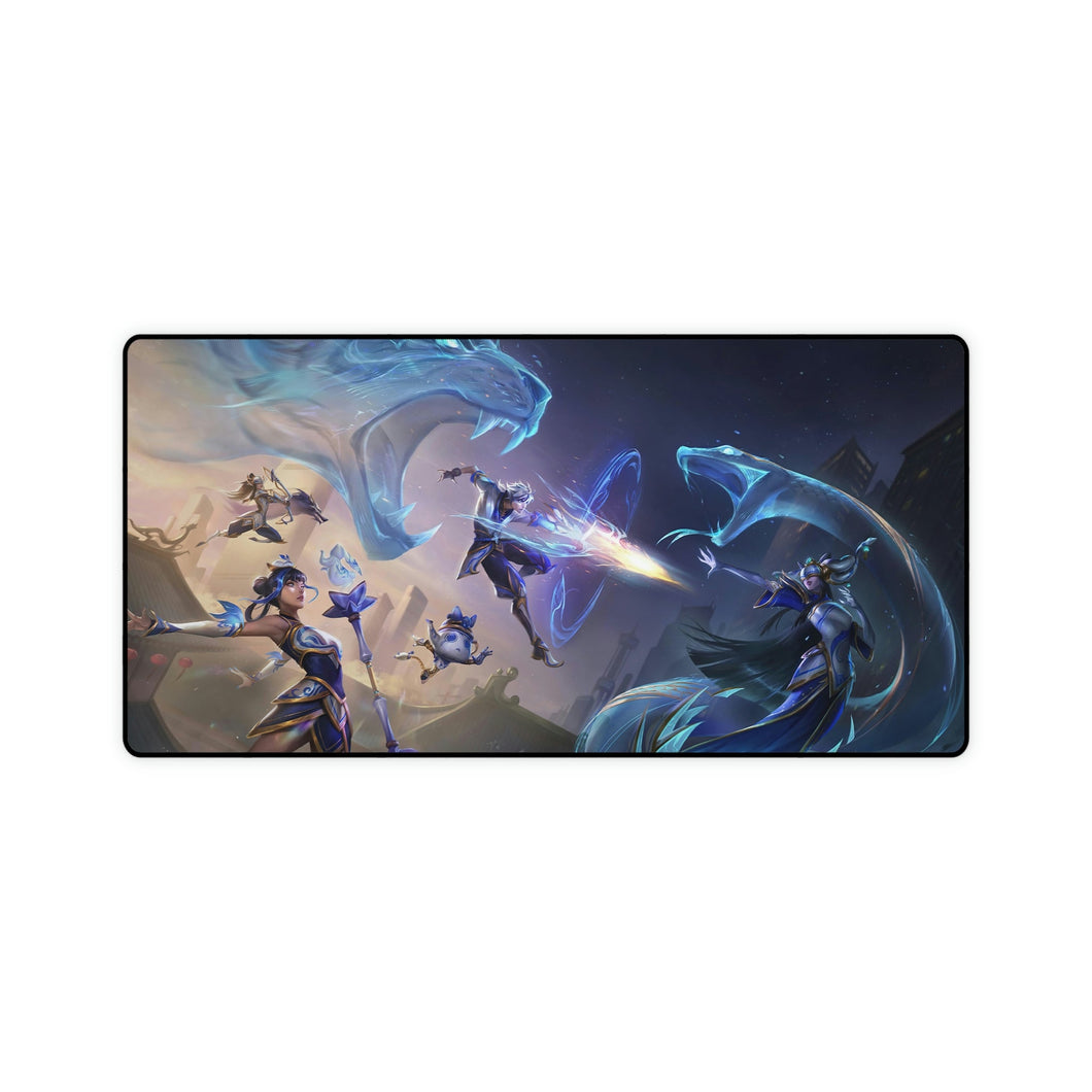 Porcelain Lux Ezreal Amumu Mouse Pad (Desk Mat)