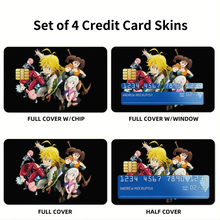 Load image into Gallery viewer, Deadly sins group  Credit Card Skins (4-in-1 Pack)
