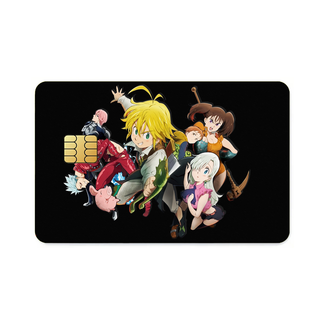 Deadly sins group  Credit Card Skins (4-in-1 Pack)