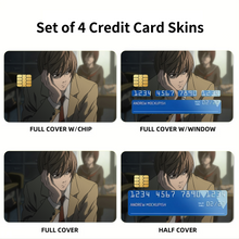 Load image into Gallery viewer, Death Note Light Yagami  Credit Card Skins (4-in-1 Pack)
