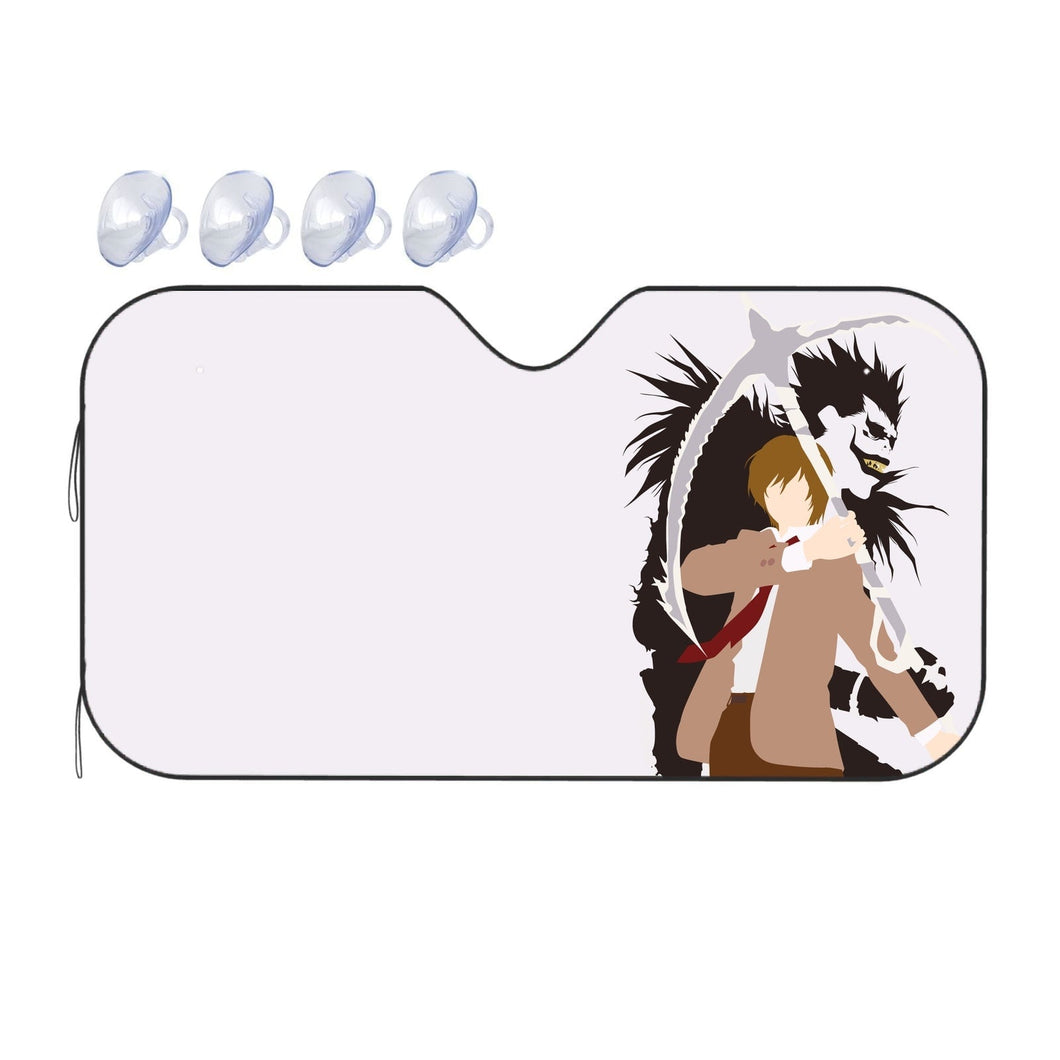 Death Note Light Yagami, Ryuk  Car Sunshade