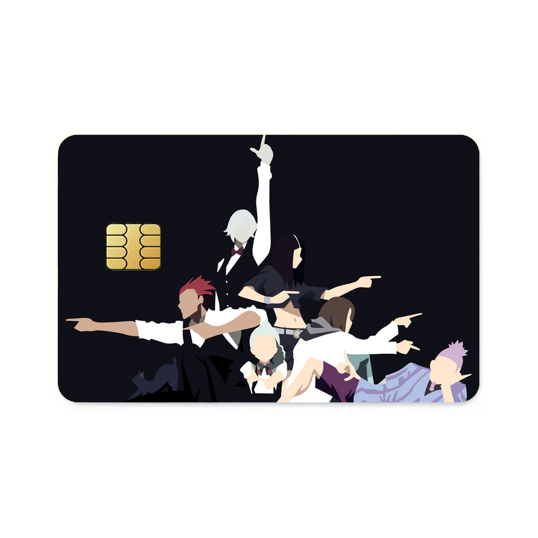 Death Parade Minimalist V1  Credit Card Skins (4-in-1 Pack)