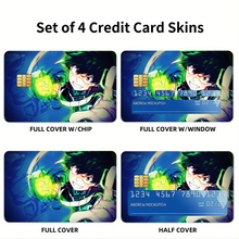 Load image into Gallery viewer, Deku the Future Symbol of Peace  Credit Card Skins (4-in-1 Pack)
