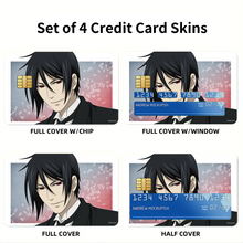 Load image into Gallery viewer, Demon Butler  Credit Card Skins (4-in-1 Pack)
