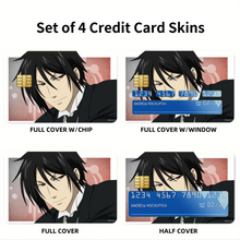 Load image into Gallery viewer, Demon Butler  Credit Card Skins (4-in-1 Pack)
