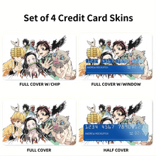 Load image into Gallery viewer, Demon Slayer: Kimetsu no Yaiba  Credit Card Skins (4-in-1 Pack)
