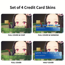 Load image into Gallery viewer, Demon Slayer: Kimetsu no Yaiba Nezuko Kamado  Credit Card Skins (4-in-1 Pack)
