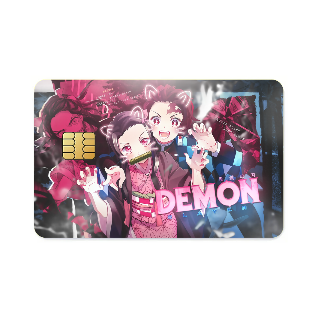 Demon Slayer: Kimetsu no Yaiba Nezuko Kamado  Credit Card Skins (4-in-1 Pack)