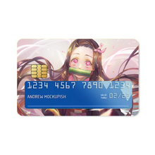 Load image into Gallery viewer, Demon Slayer: Kimetsu no Yaiba Nezuko Kamado  Credit Card Skins (4-in-1 Pack)
