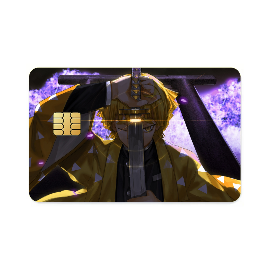 Demon Slayer: Kimetsu no Yaiba Zenitsu Agatsuma  Credit Card Skins (4-in-1 Pack)
