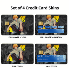 Load image into Gallery viewer, Denji - Chainsaw Man Credit Card Skins (4-in-1 Pack)
