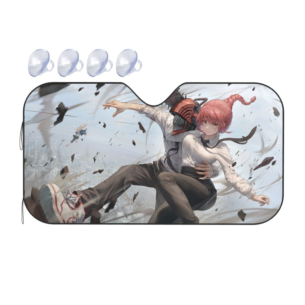 Denji & Makima Car Sunshade
