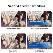 Load image into Gallery viewer, Dr. Stone  Credit Card Skins (4-in-1 Pack)
