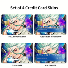 Load image into Gallery viewer, Dr. Stone  Credit Card Skins (4-in-1 Pack)
