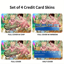 Load image into Gallery viewer, Dr. Stone  Credit Card Skins (4-in-1 Pack)
