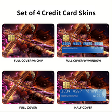 Load image into Gallery viewer, Dracule Mihawk  Credit Card Skins (4-in-1 Pack)
