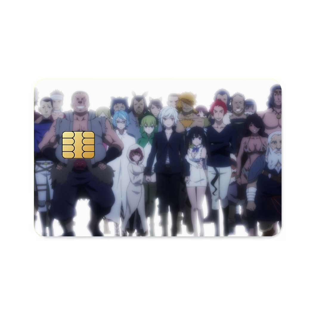 Dungeon Ni Deai Wo Motomeru Noha Machigatteiru Darou Ka  Credit Card Skins (4-in-1 Pack)