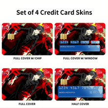 Load image into Gallery viewer, Durarara!! Izaya Orihara  Credit Card Skins (4-in-1 Pack)

