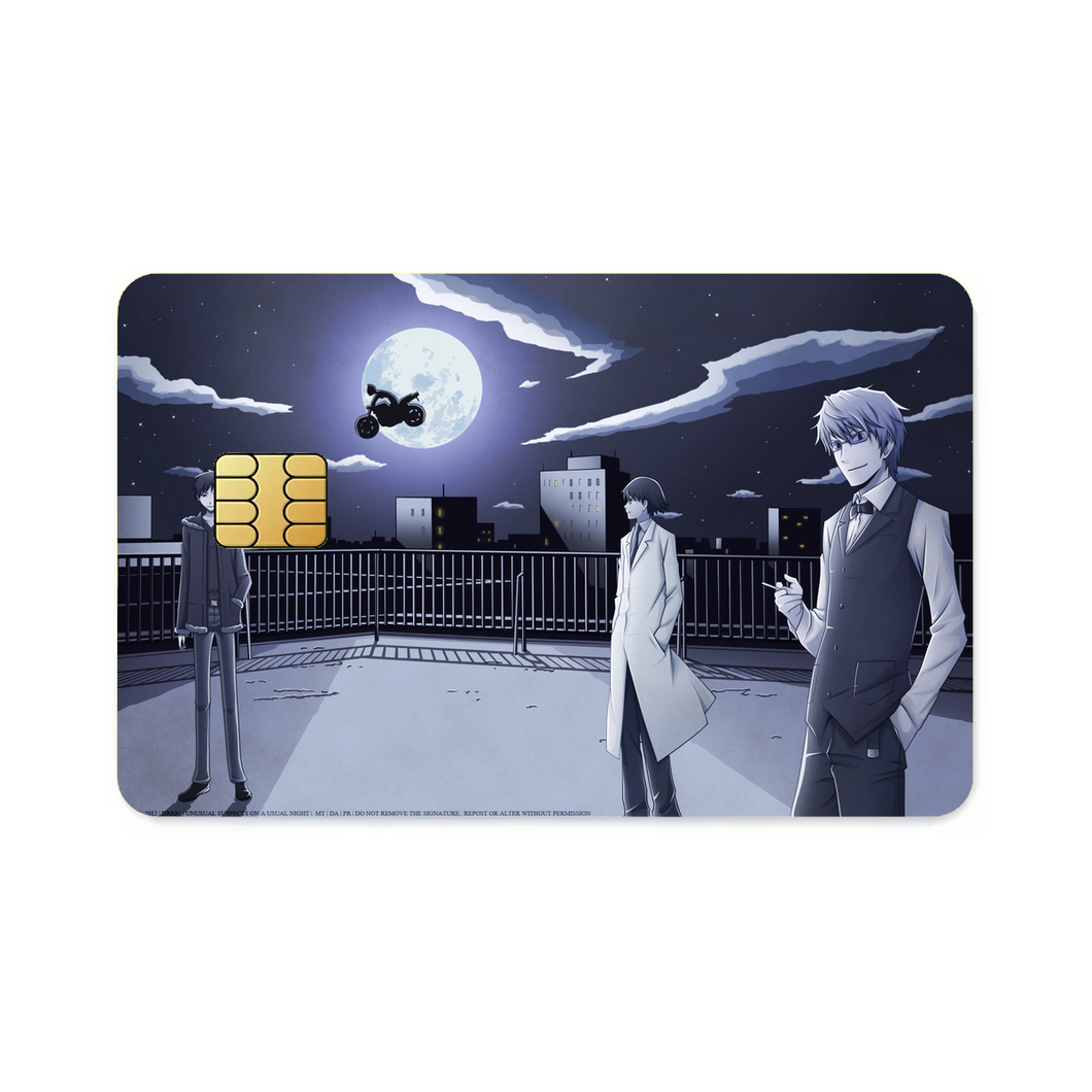 Durarara!! Izaya Orihara, Shizuo Heiwajima, Celty Sturluson  Credit Card Skins (4-in-1 Pack)