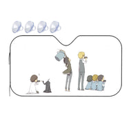 Durarara!! Izaya Orihara, Shizuo Heiwajima, Celty Sturluson, Masaomi Kida, Anri Sonohara  Car Sunshade