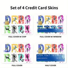 Load image into Gallery viewer, Durarara!! Izaya Orihara, Shizuo Heiwajima, Celty Sturluson, Masaomi Kida, Anri Sonohara  Credit Card Skins (4-in-1 Pack)

