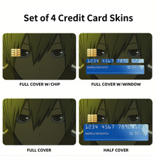 Load image into Gallery viewer, Durarara!! Masaomi Kida  Credit Card Skins (4-in-1 Pack)
