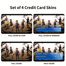 Load image into Gallery viewer, Durarara!! Shizuo Heiwajima, Celty Sturluson, Masaomi Kida, Anri Sonohara  Credit Card Skins (4-in-1 Pack)
