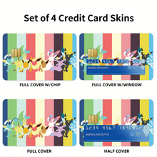 Load image into Gallery viewer, Eeveelution  Credit Card Skins (4-in-1 Pack)
