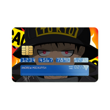 Load image into Gallery viewer, Enen no Shouboutai - Kusakabe Shinra  Credit Card Skins (4-in-1 Pack)
