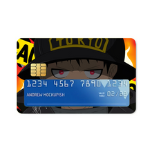 Load image into Gallery viewer, Enen no Shouboutai - Kusakabe Shinra  Credit Card Skins (4-in-1 Pack)
