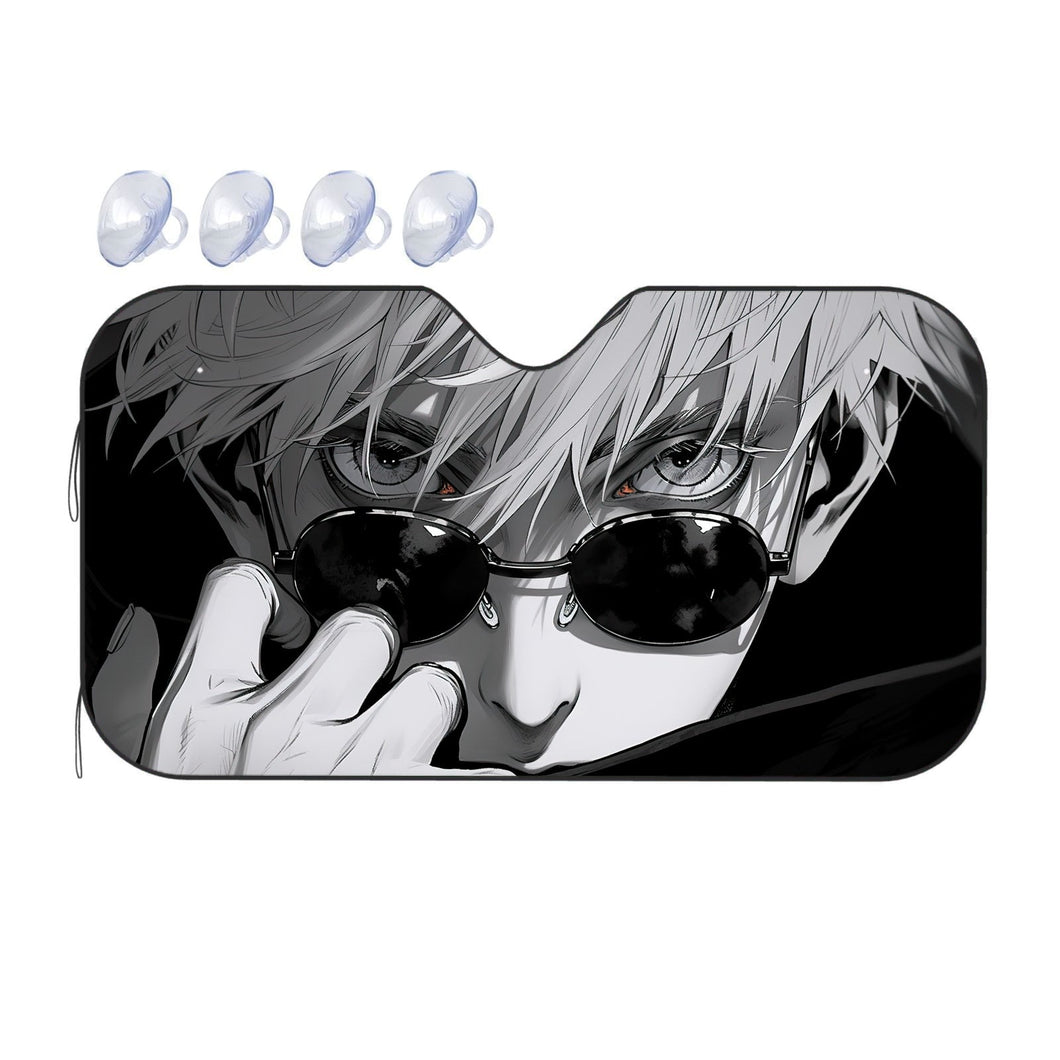 Epic Gojo Satoru Manga Car Sunshade