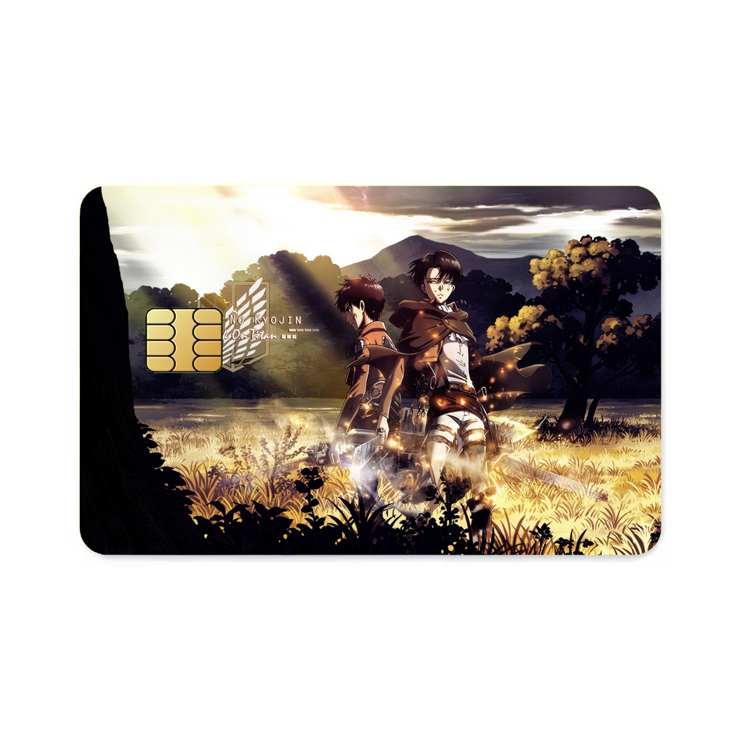 Eren and Levi  Credit Card Skins (4-in-1 Pack)